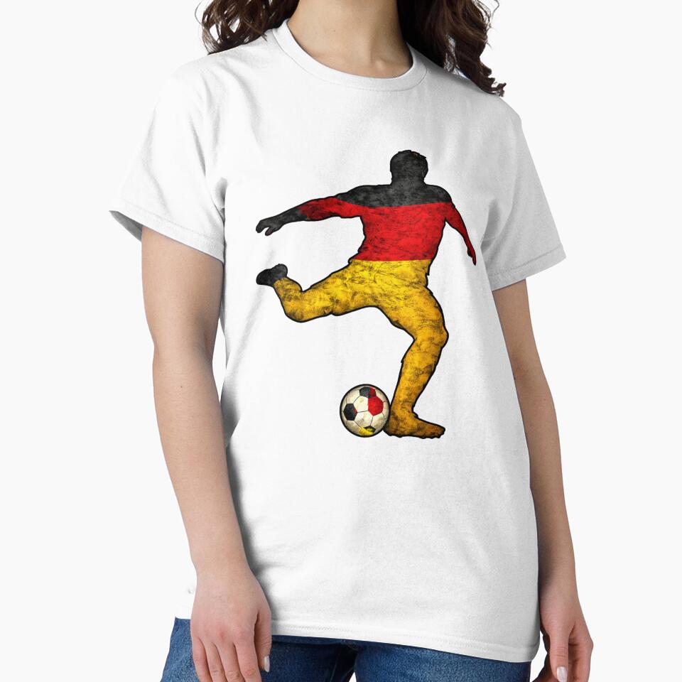Germany Football Player Soccer Silhouette Flag German by LintonGriffin