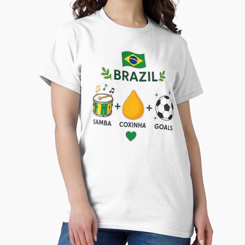 Brazil Vibes Samba Coxinha Soccer Design by LuisWorks