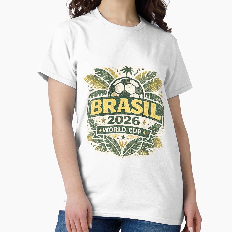 Brasil World Cup 2026 Vintage Football Fan Shirt by ArthUpscale