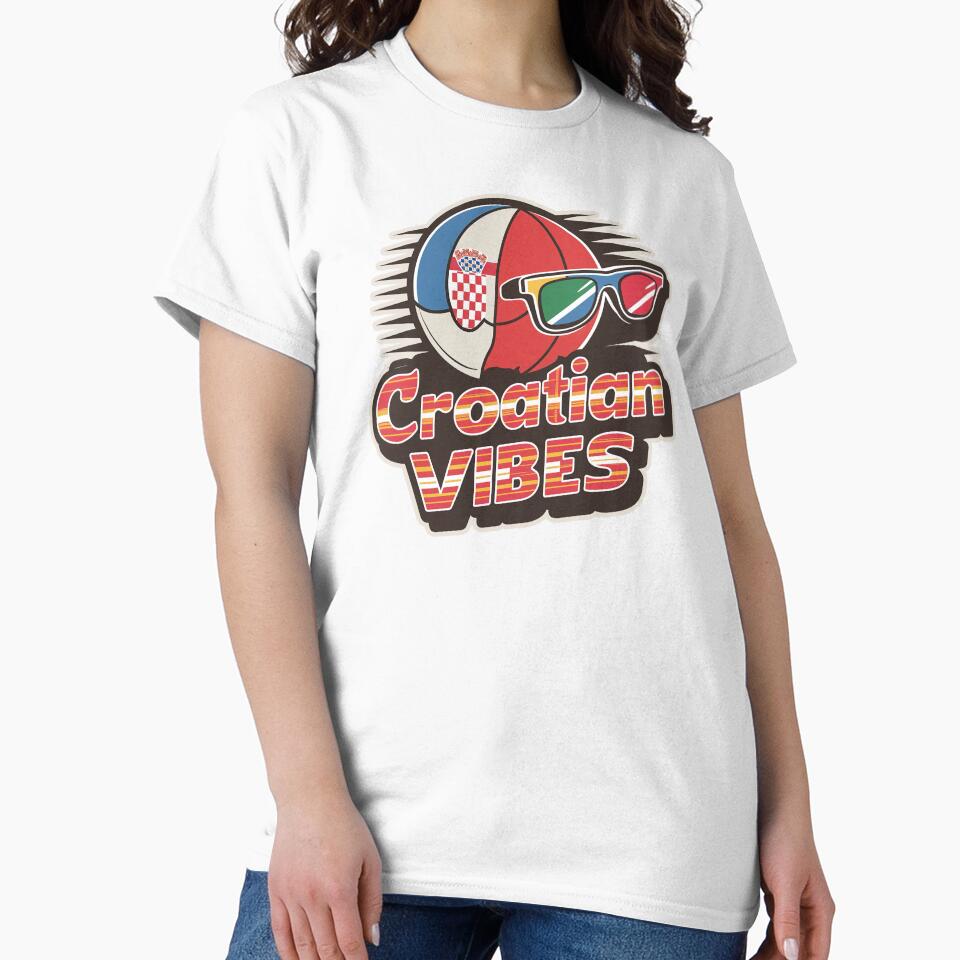 ''Croatian Vibes'' Proud to be Croatian T-Shirt by Witty Shirts