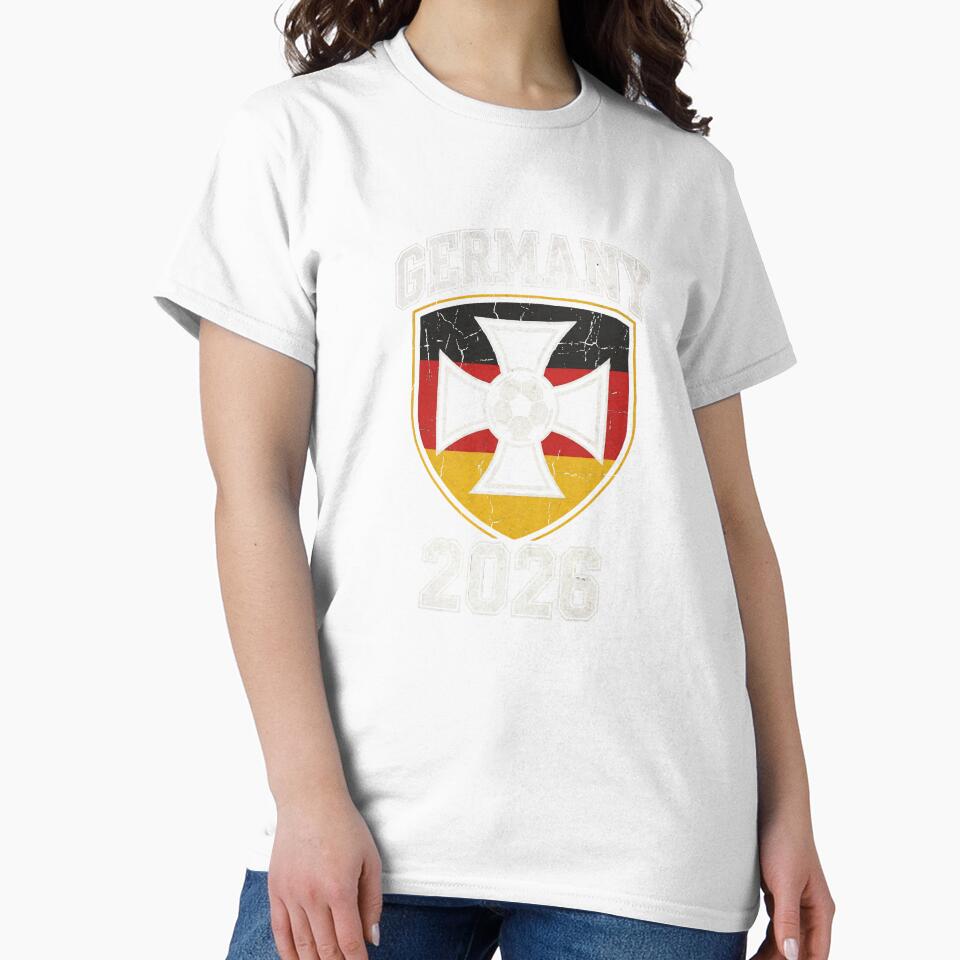 Germany Football 2026 Vintage Soccer Crest | Retro German Soccer by Imaginationbeyond