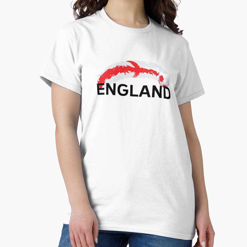 England Football Supporter Fan Shirt Design by Retr0Tshirts