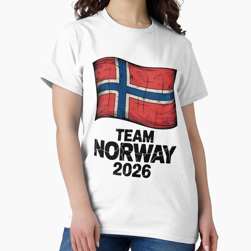 Team Norway 2026  Soccer Fan T-Shirt V7 by DBWStudios