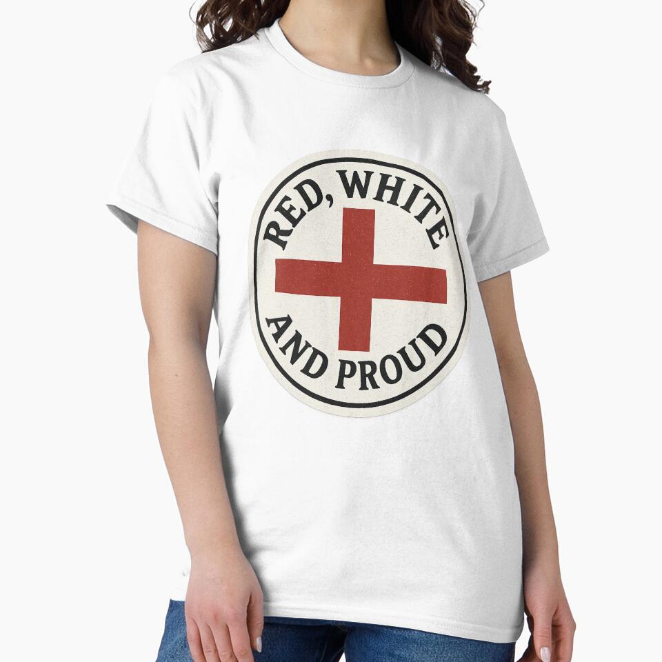 Red, White and Proud – St George’s Cross Circular Emblem by SwishyGarage