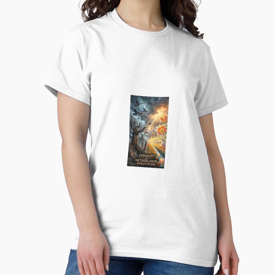 Germany vs Netherlands Dark Forest Tulip Fields Sticker — Storm vs Light World Cup 2026 Unique Soccer Decal by VikrantCreative