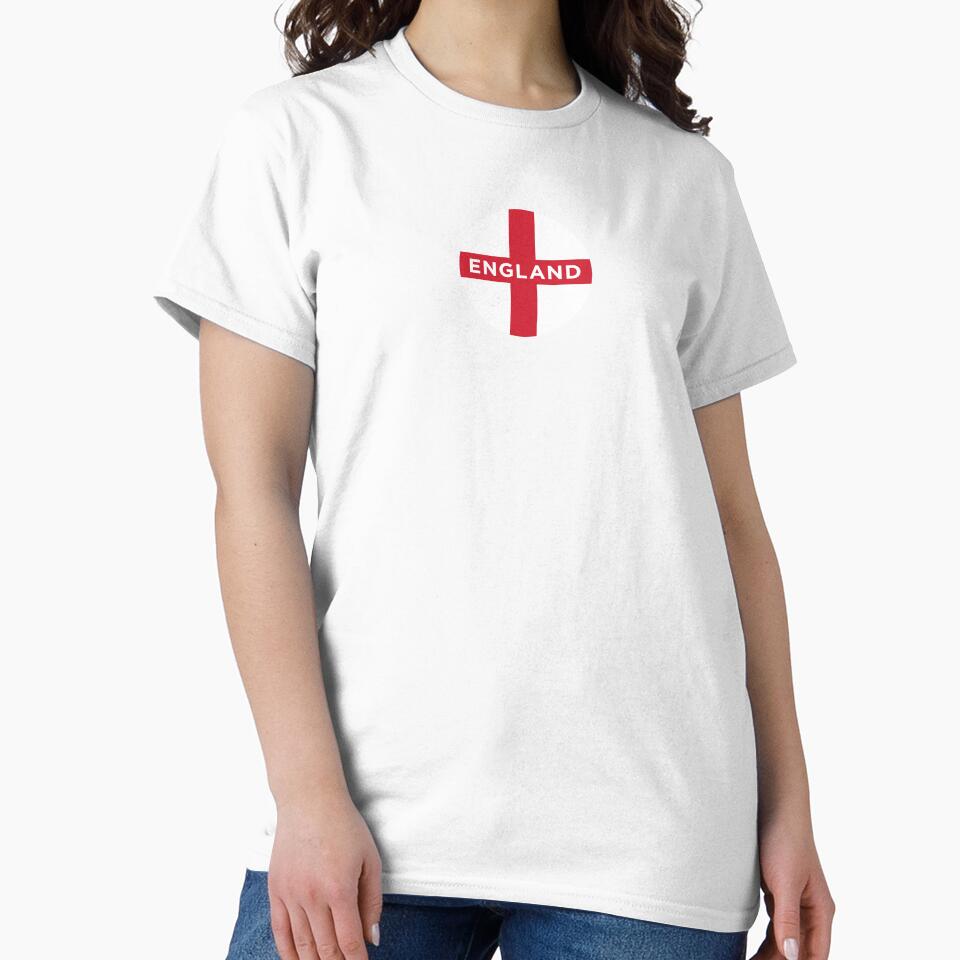 England Flag Roundel with Text (On Blue) by STUDIO-72