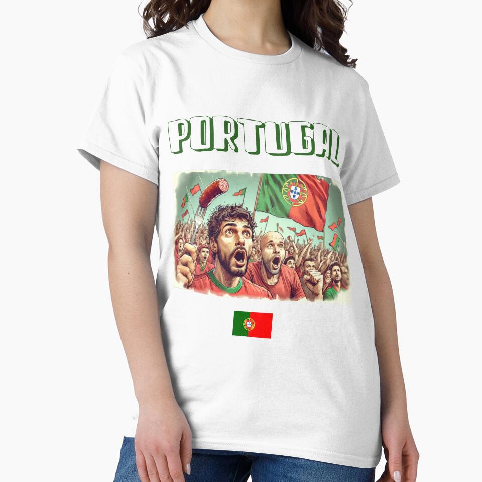 Portugal Fans Euro24, sausage on a Fork. by Get-Forked