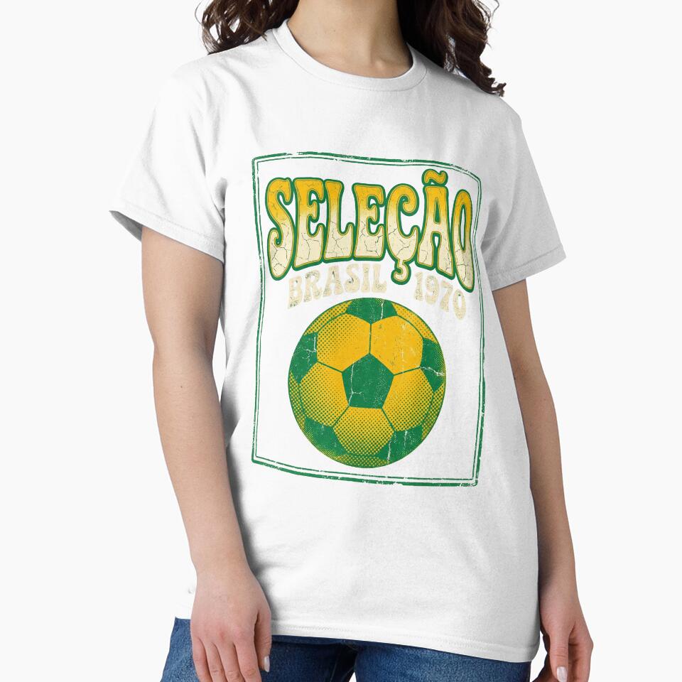 Brazil Minimalist Football Shirt Brasil Streetwear Luxury Fan Tee 2026 by Boldna