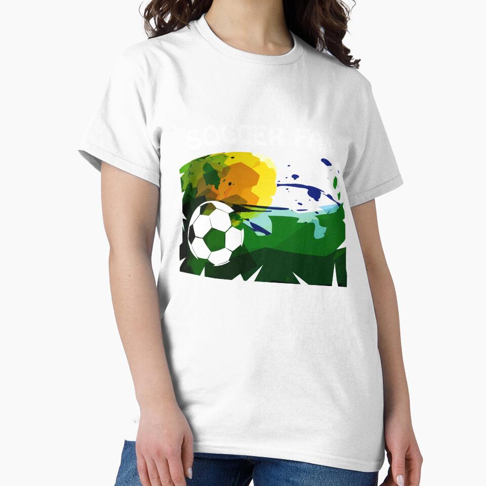"Soccer Fan" with colorful vector art by Neonyx2020