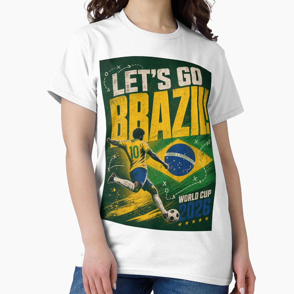 Title World Cup 2026 | Let’s Go Brazil Distressed Graphic by Jandedan