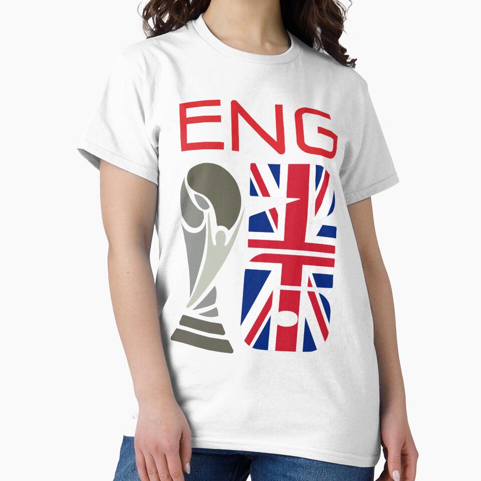 ENG 2026 Football World Cup Trophy Shirt UK Flag Soccer Fan Tee by tarzbol