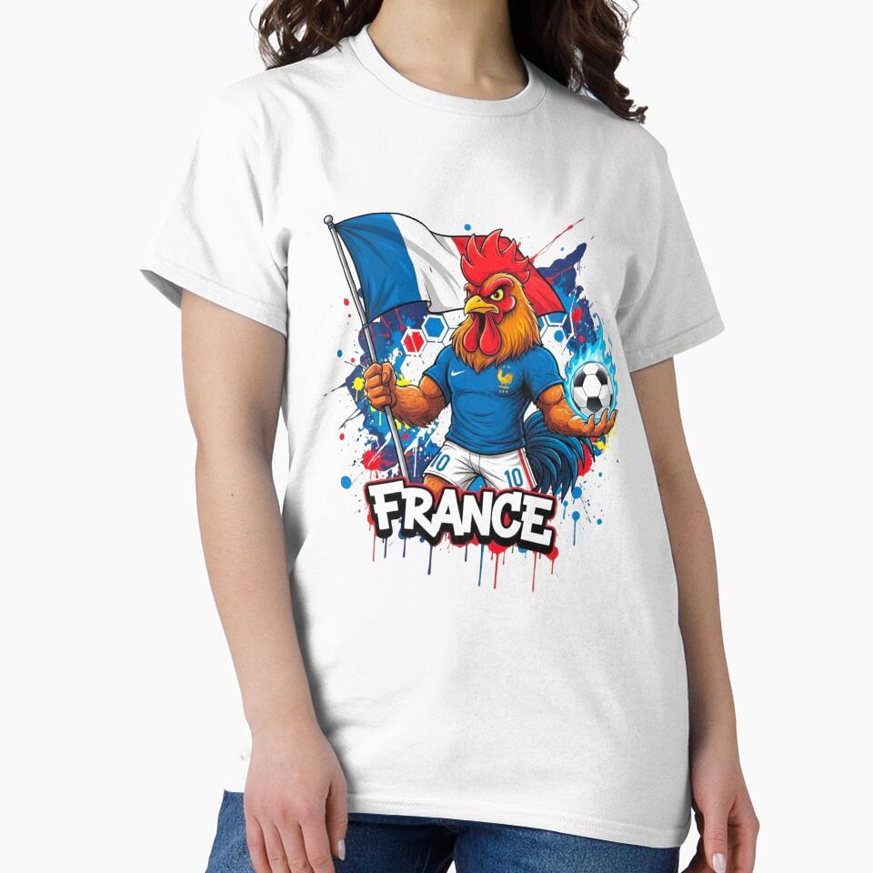 French Football Mascot 2026 - Coq Gaulois Allez Les Bleus by Inkwell grove