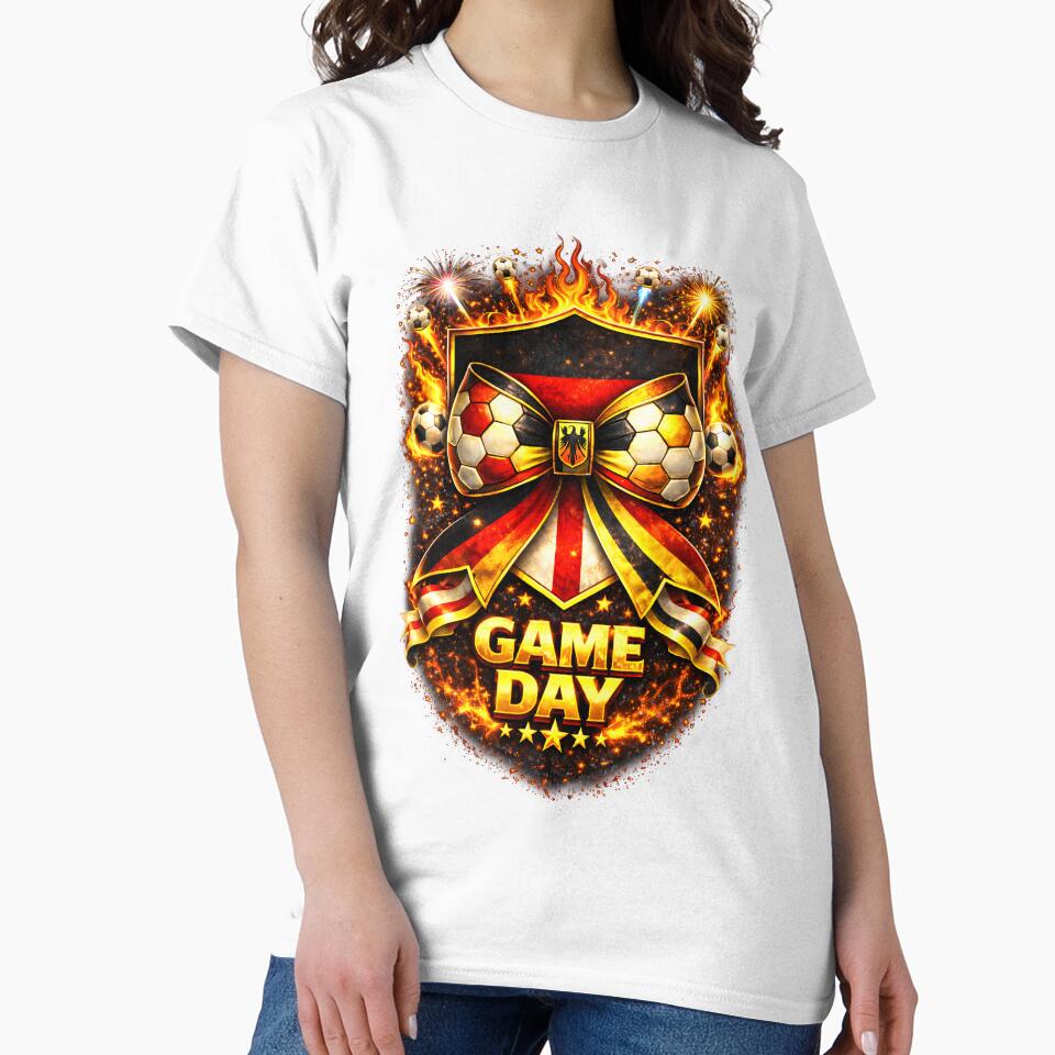 Germany Game Day Soccer Bow Crest Design – Bold Energy Sports by MuniraWearify