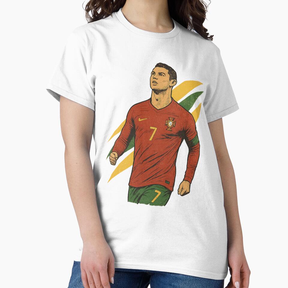 Cristiano Ronaldo Retro Portugal Football Art – Vintage Supporter Design by liondrifter