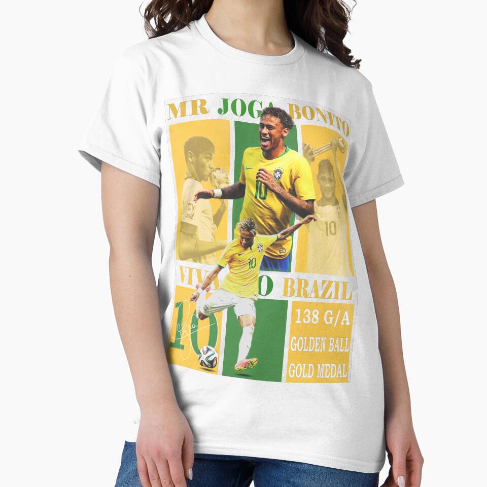 Neymar Jr Brazil National Team Soccer Poster - Iconic Selecao Art Print by Af-RT10