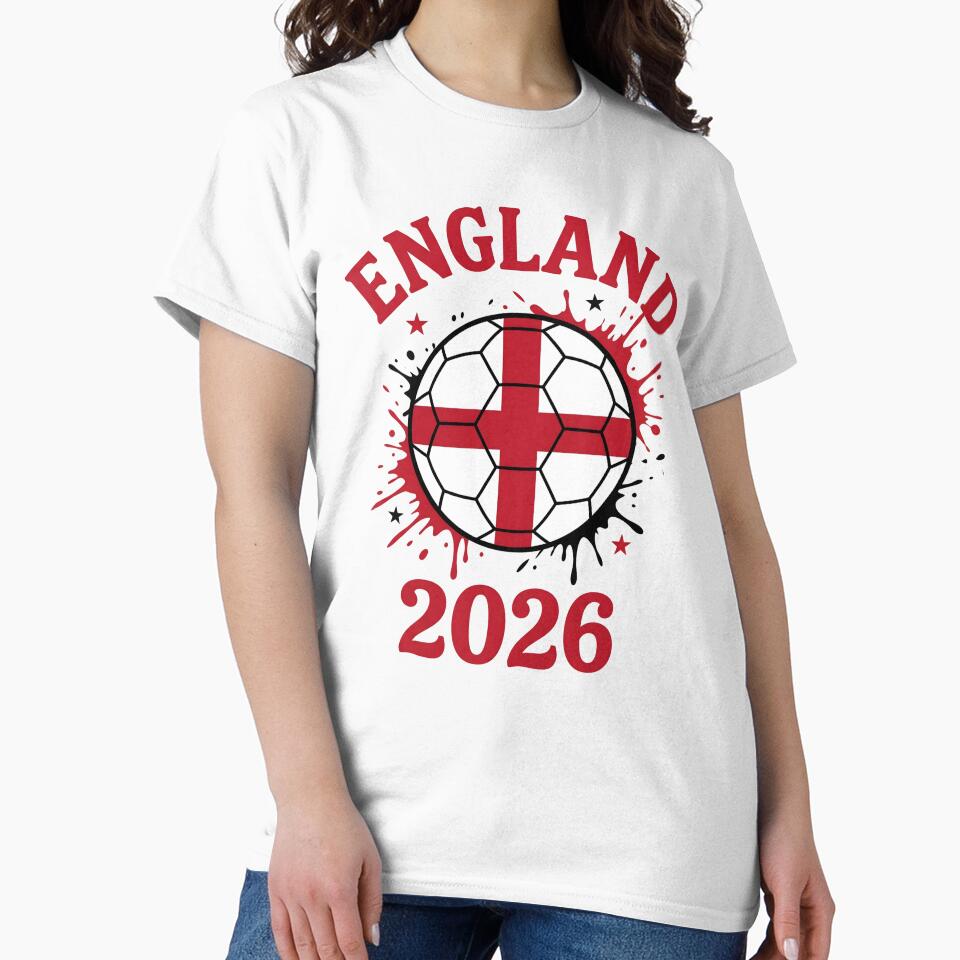 England World Cup 2026 football supporter| St George Cross Football by dudelinart