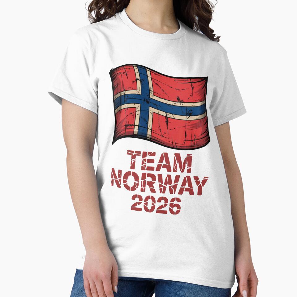 Team Norway 2026  Soccer Fan T-Shirt V8 by DBWStudios