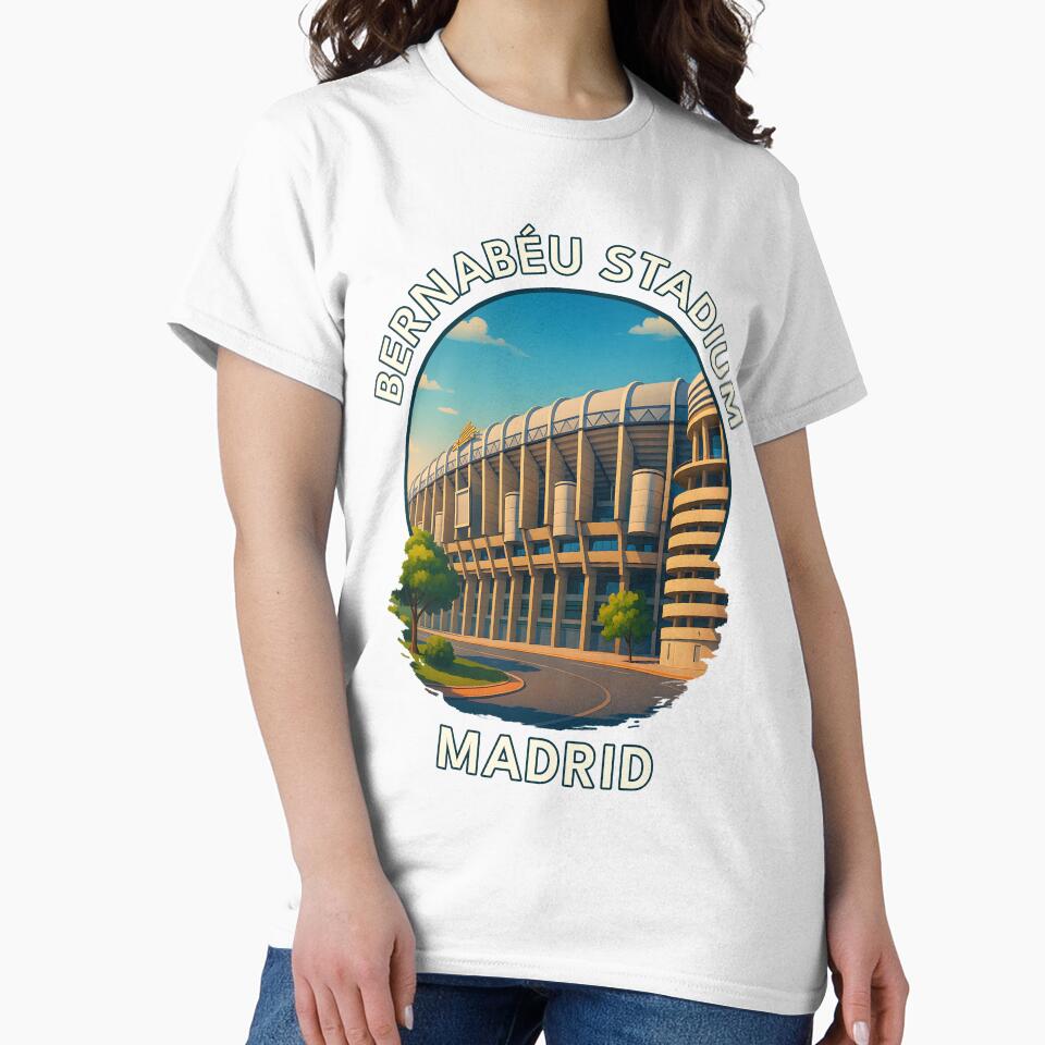 Santiago Bernabéu Stadium Madrid – Spanish Football & Architecture Illustration by inkNext