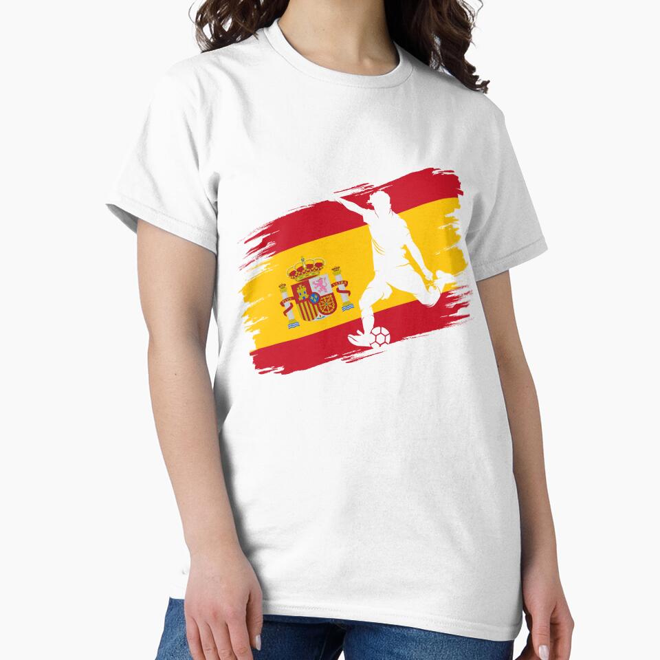 Spain Flag Football Soccer Fan Jersey by xtocky