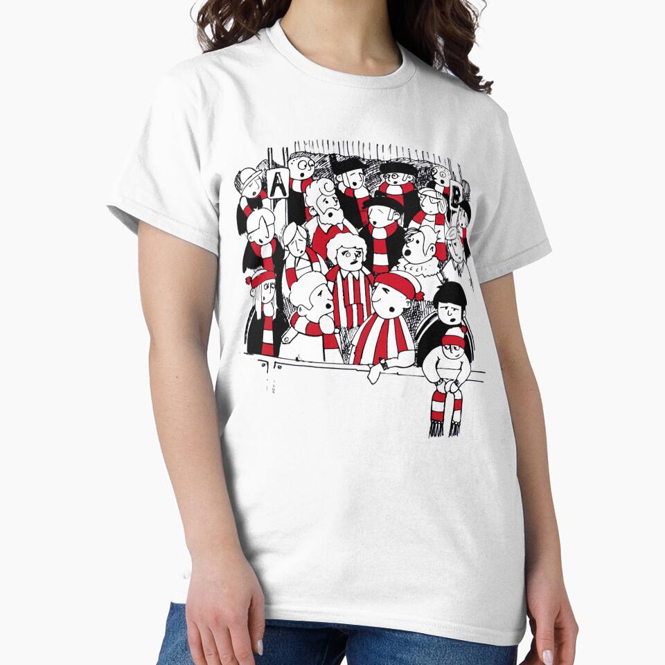 FANS FOOTBALL FANS RED AND WHITE TEAMS by SyonaCalthorpe