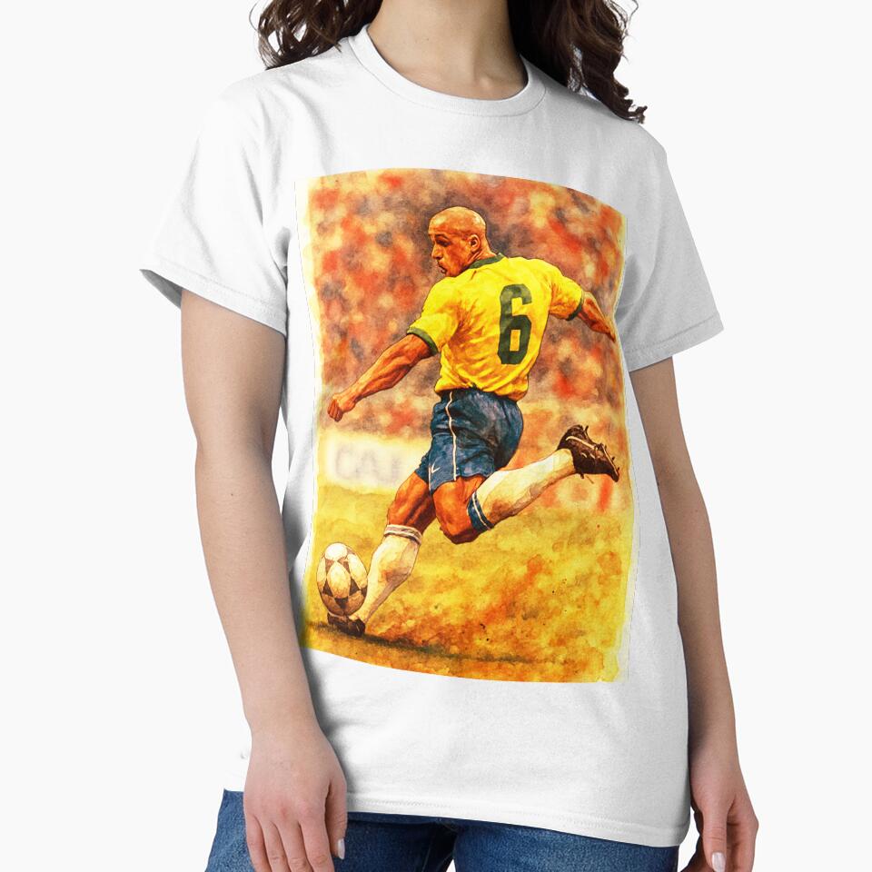 Roberto Carlos Classic Football Legend by Sarcastic designs
