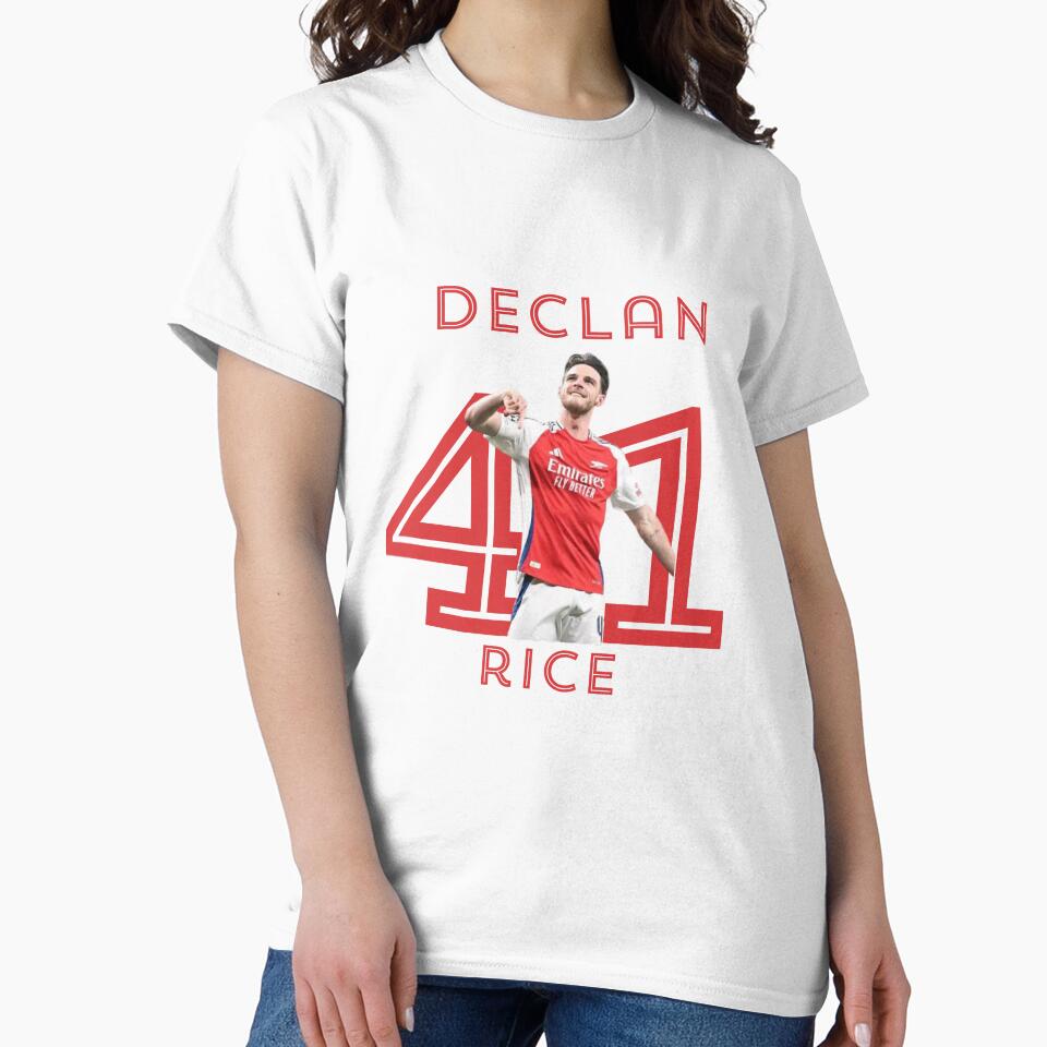 Declan Rice Number 41 – Arsenal Midfielder Fan Art | Rice 41 Football Illustration by Pokah79