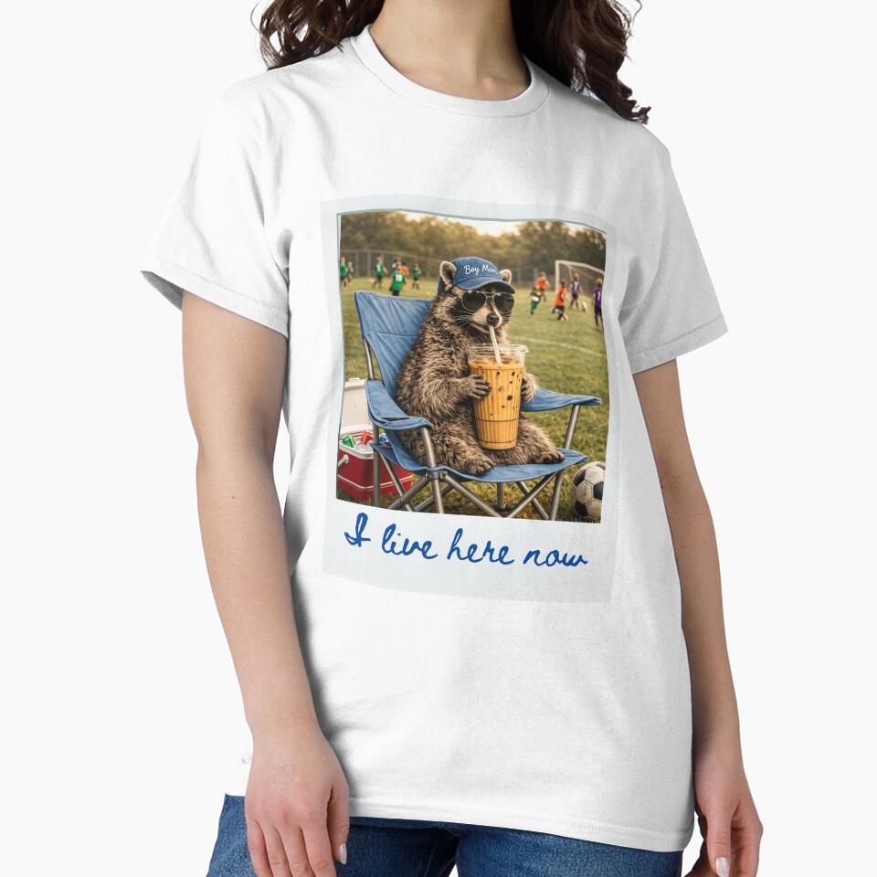 Funny Soccer Mom - I live here now - boy mom by loveforallages