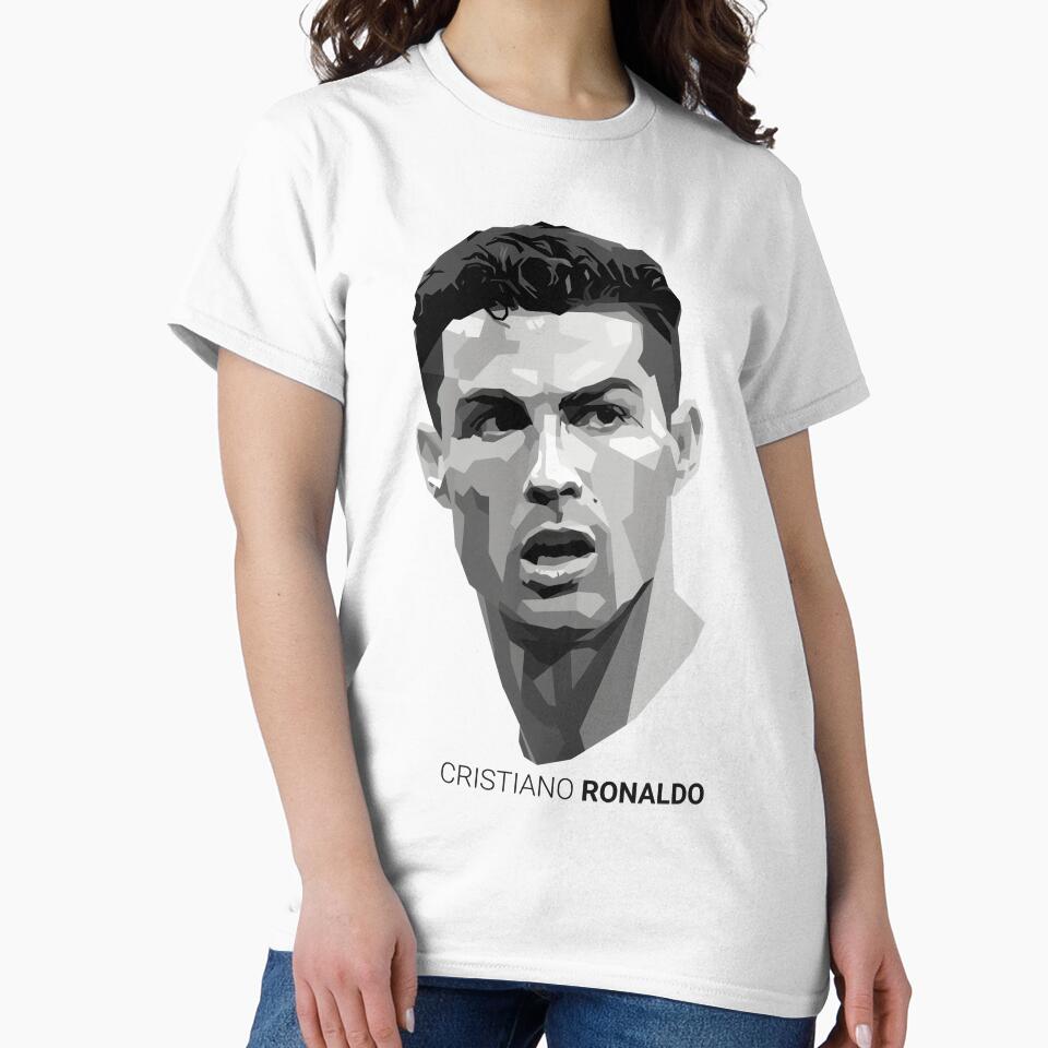 Cristiano Ronaldo Grayscale Portrait by WilliamBurz