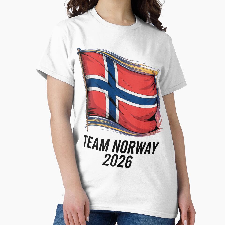 Team Norway 2026  Soccer Fan T-Shirt V4 by DBWStudios
