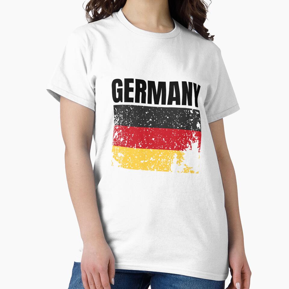 Germany flag with Germany lettering by Ecmoprints
