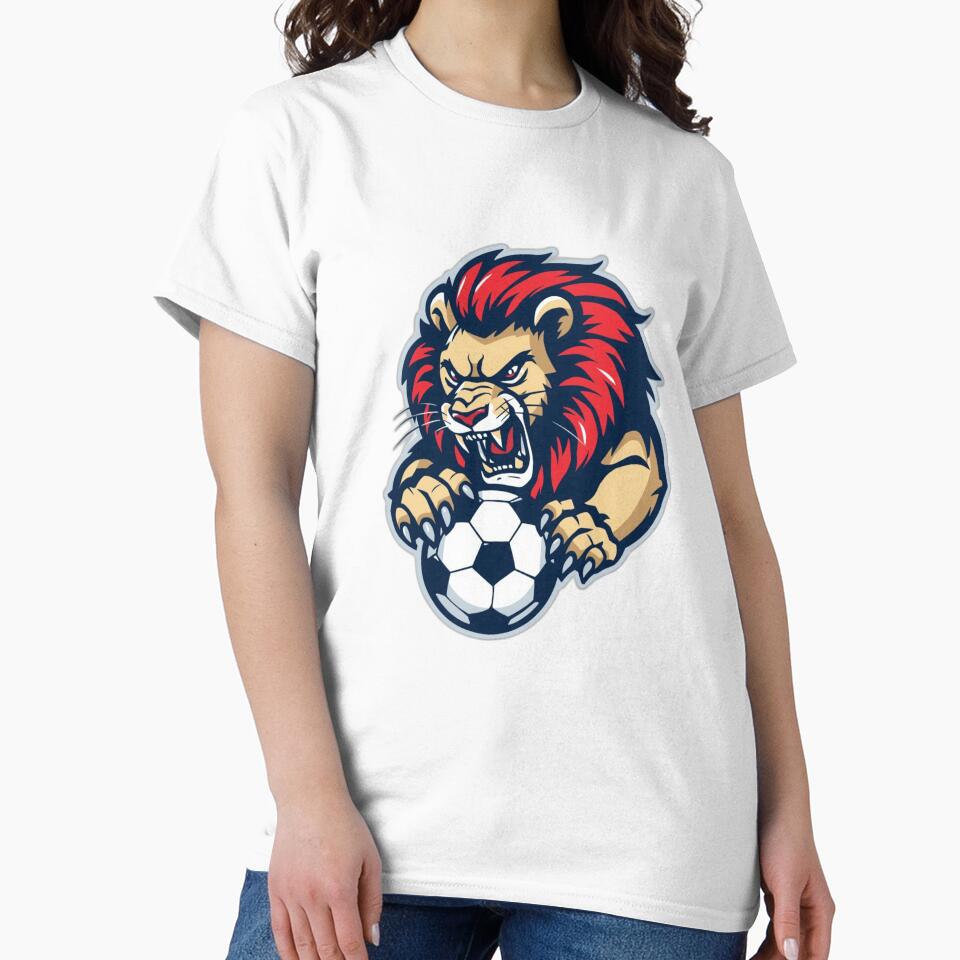 England Lion Soccer Graphic | 2026 English Football Fan Design | Bold National Pride Style by YASboutik