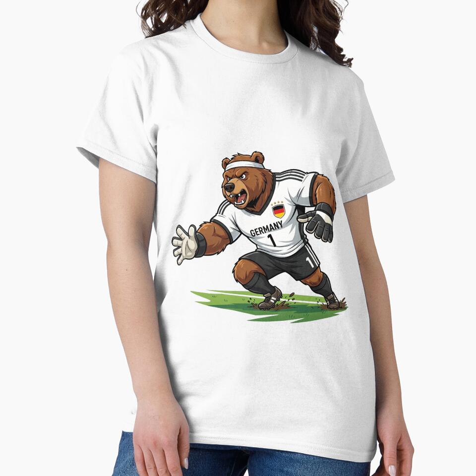 Germany Bear Goalkeeper — Football World Cup 2026 Cartoon Mascot by David Mateo ArtWorks