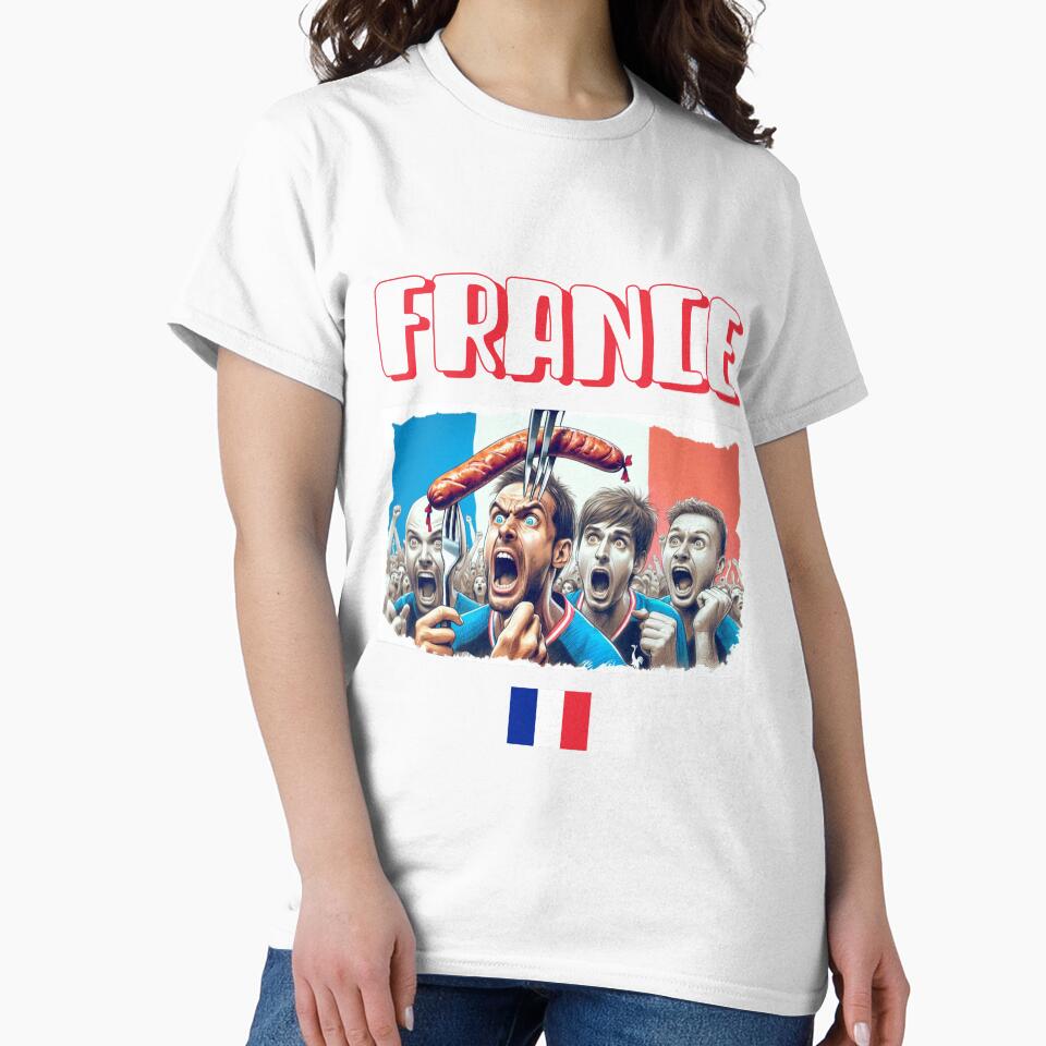 France Fans Euro24, sausage on a Fork. by Get-Forked
