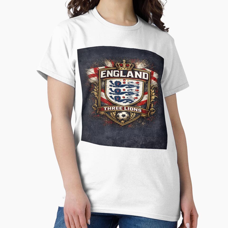 England Three Lions Football Fan Design by EMYWAMZGLOBAL
