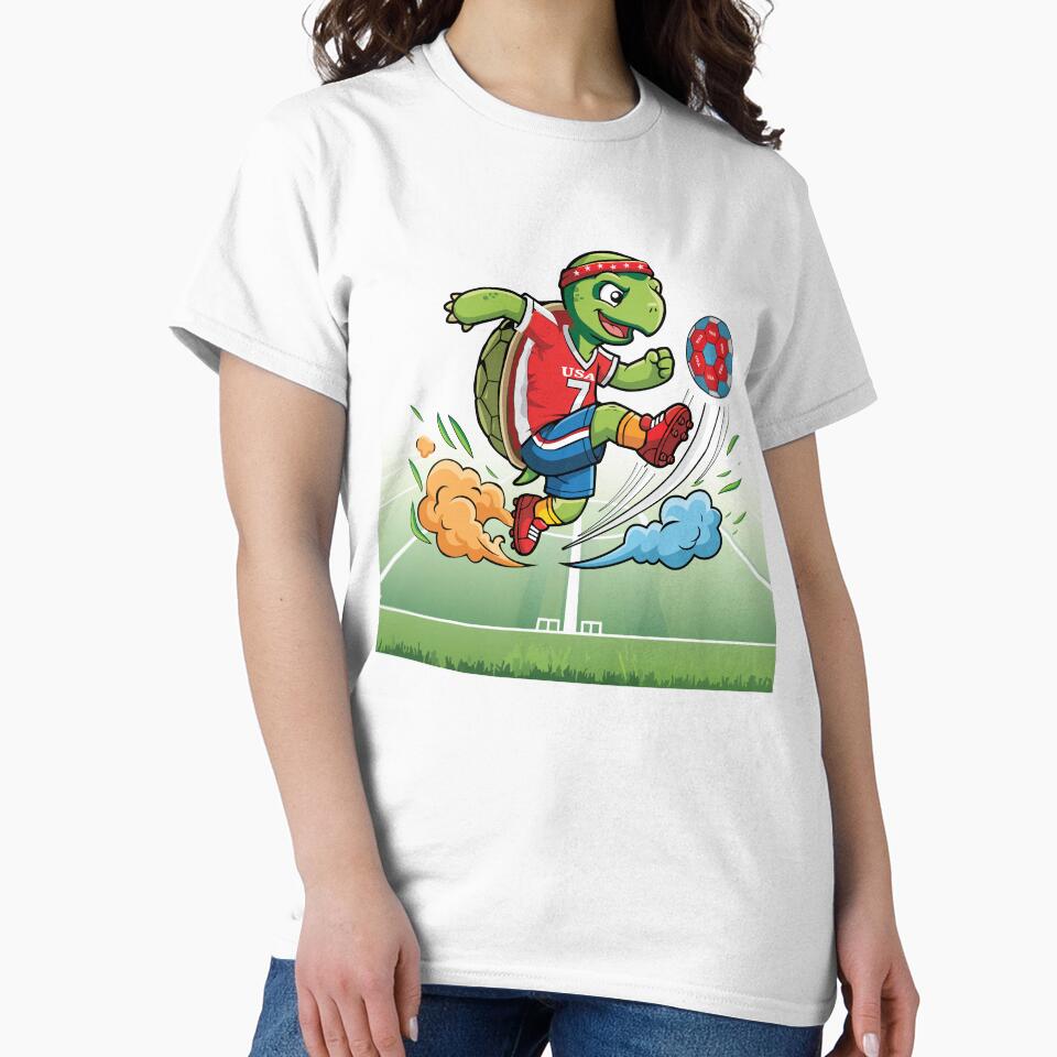Turtle Soccer player with team USA by Art-Horizon
