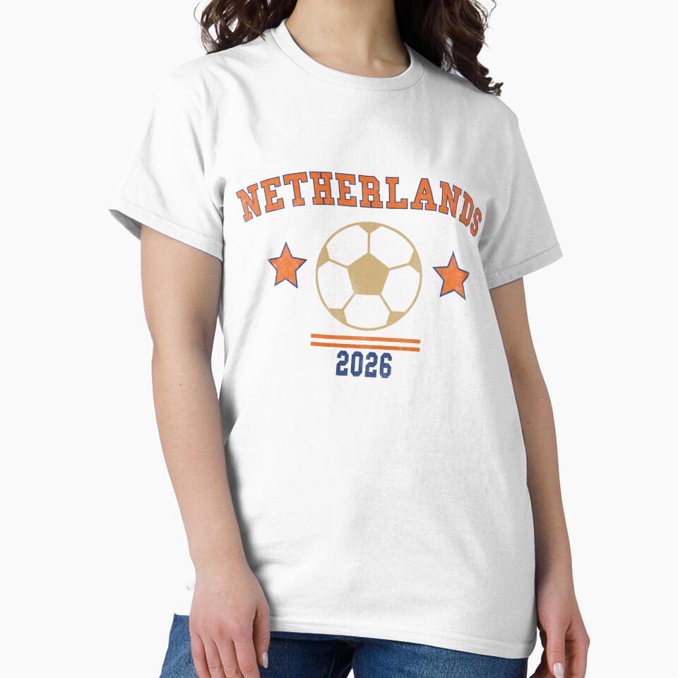 Netherlands — Vintage Soccer Tee by C & T ArtLab
