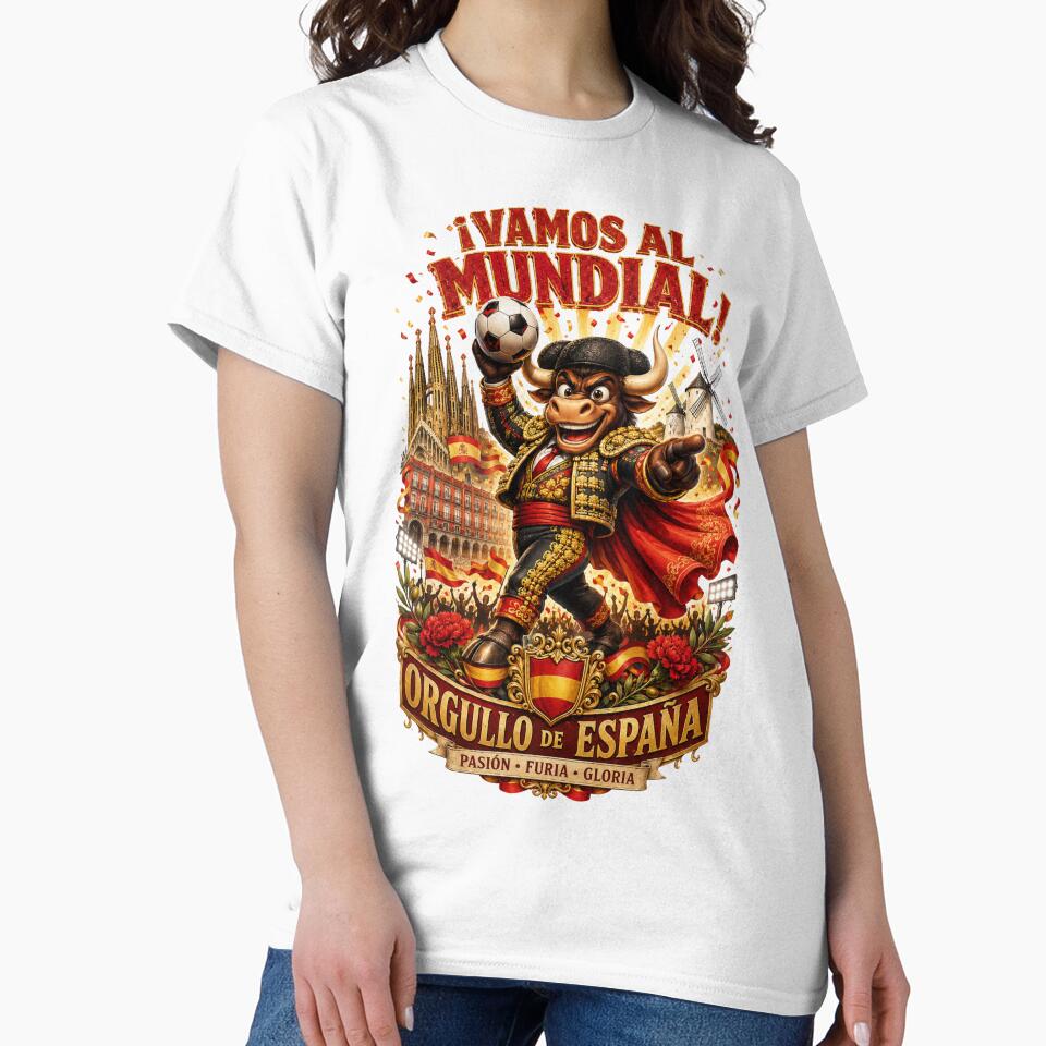 Spain World Cup 2026 Bull Fan Art by Retro Arabica