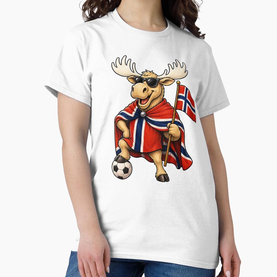 Norway Moose Soccer Ball Norwegian Football Fan Supporter by wishtopia