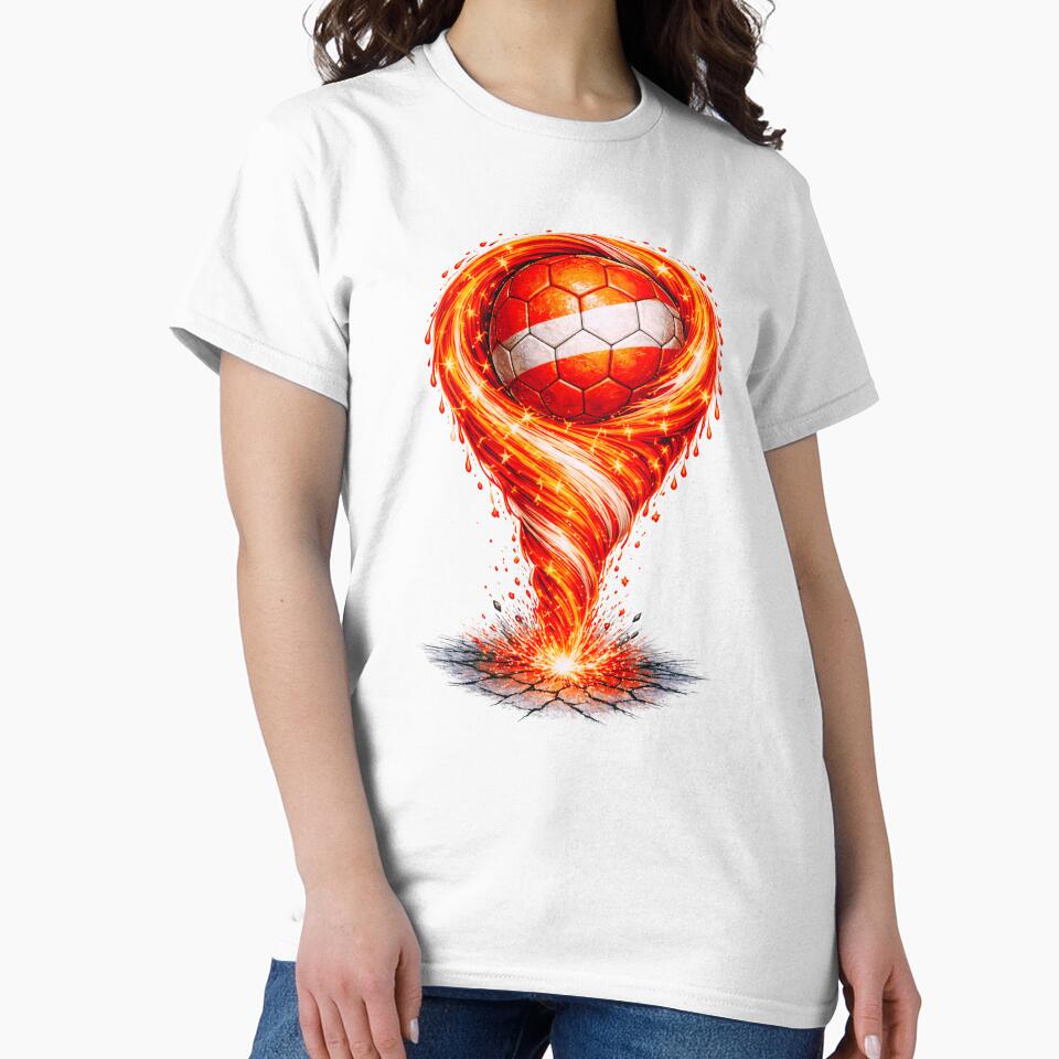 Netherlands Football Tornado: Oranje Dutch Flag Vortex Art by FunToTheFullest