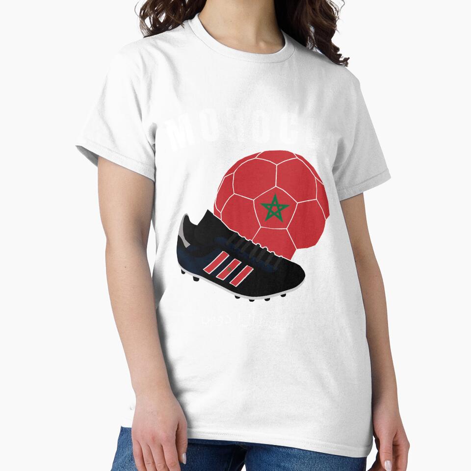 Soccer Morocco Flag T-Shirt Cool Football Jersey Gift Tee by BCNDesign