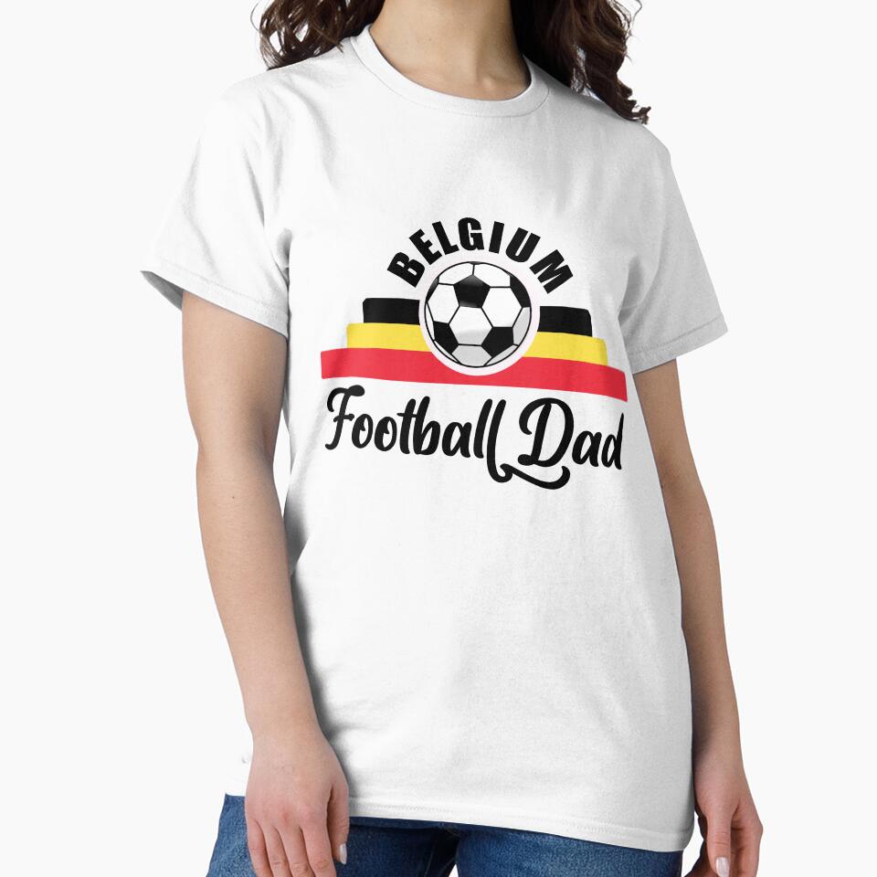 Belgium Football Dad Father's Day Euro 2021 Belgian Football Team Supporter by MimsTees