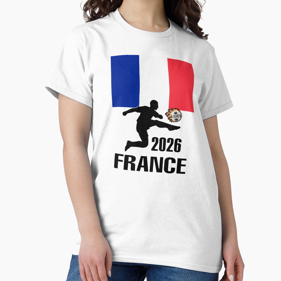 France Soccer T-shirt 2026 by benchpod47