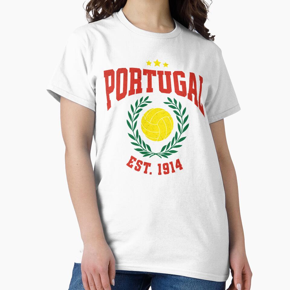 Portugal Football - Vintage National Pride Varsity by NiceTeeClub
