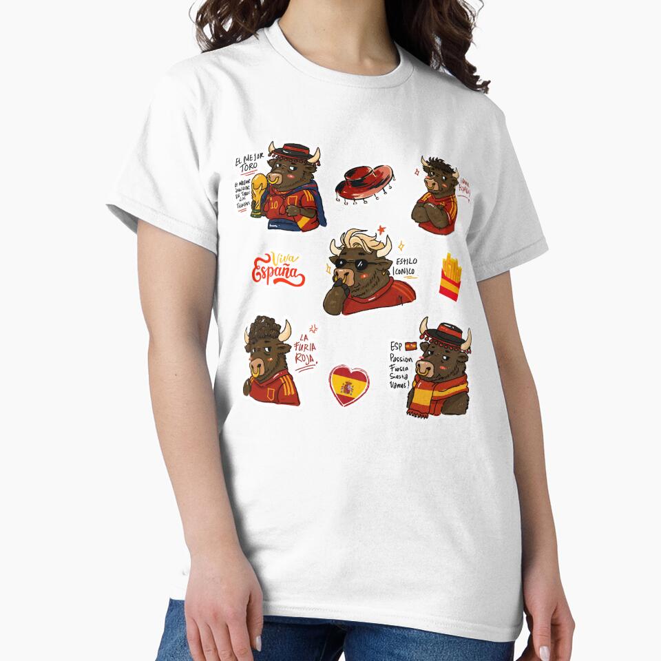 Spain Bull World Cup 2026 Sticker Pack | Cute La Roja Football Fan Collection by chupichapa