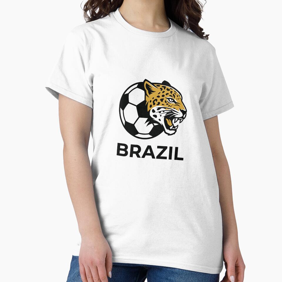 Brazil Soccer Jaguar Premium Minimalist World Cup Sticker by Mr-wow