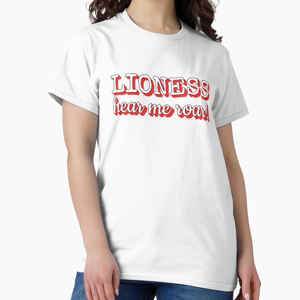 Fun Lioness Hear Me Roar Cool Women's Football Design by TrulyEpoque