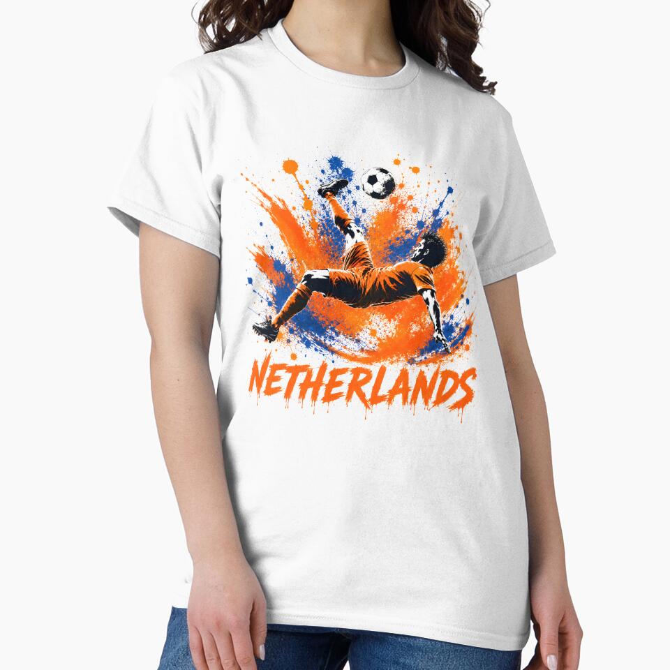 Oranje Spirit Soccer Shirt | Iconic Dutch Football Colors Tee | Netherlands Fan Pride Gift by 3ac-Arts