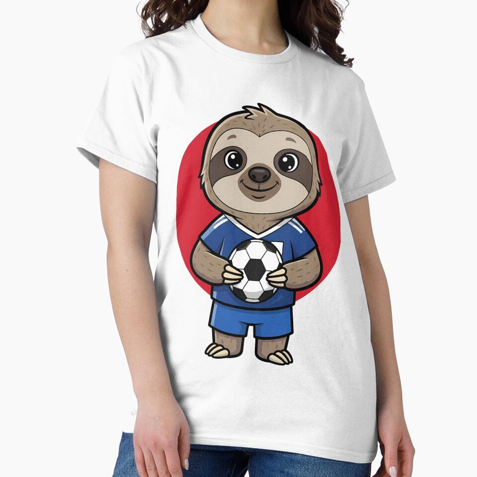 Japan Sloth Soccer Football Mascot by k3rstman1