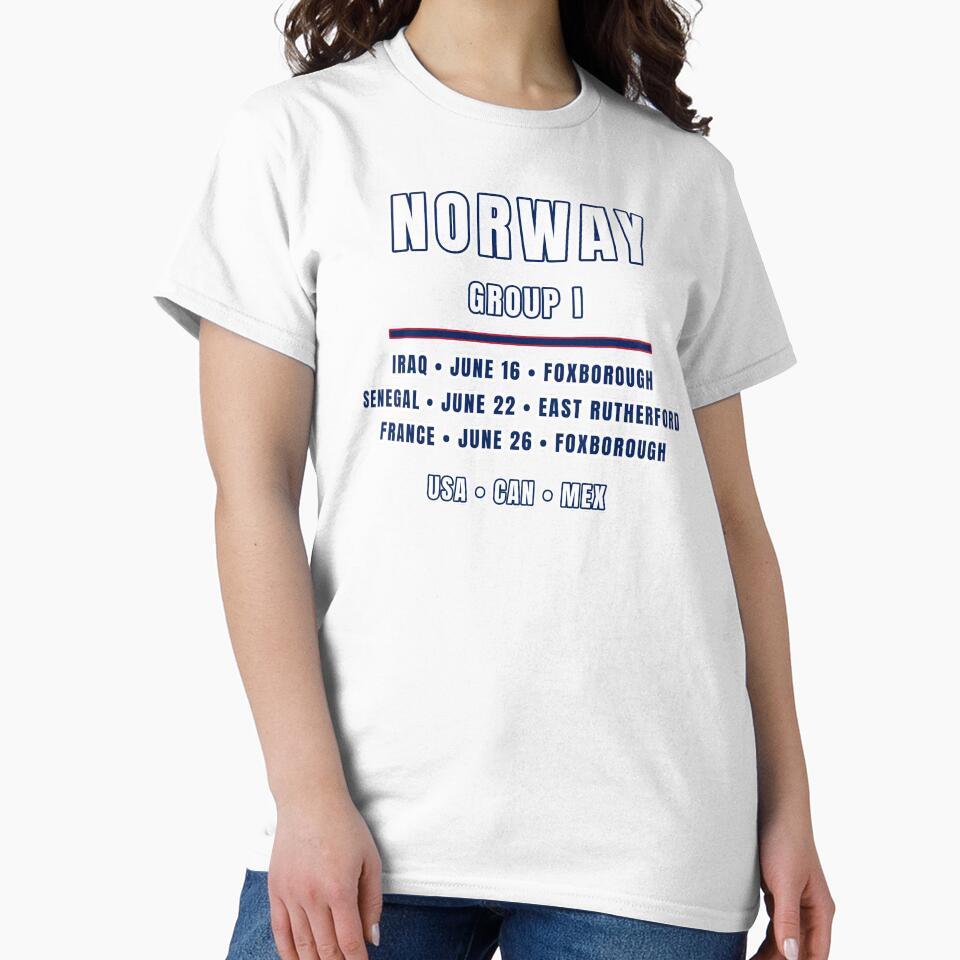 Norway Football Fixtures T-Shirt – Group I Schedule Shirt by The Hairy Melon