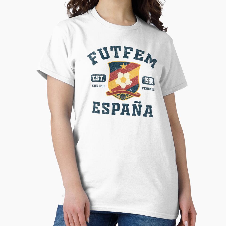 Spain Womens Football Fan Shirt - FutFem (college style) by Numero14